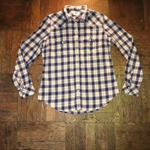 Levis Wmns Western Tailored Fit Pearl Snap Shirt M